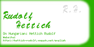 rudolf hettich business card